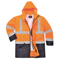 PARKA ACOLCHOADA TRIPLO USO AZUL / LARANJA S768